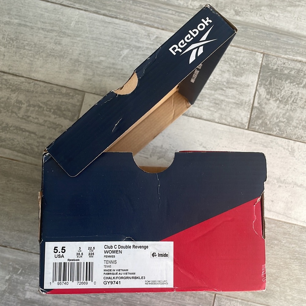 Reebok Cardboard Shoe Box Gift Packaging